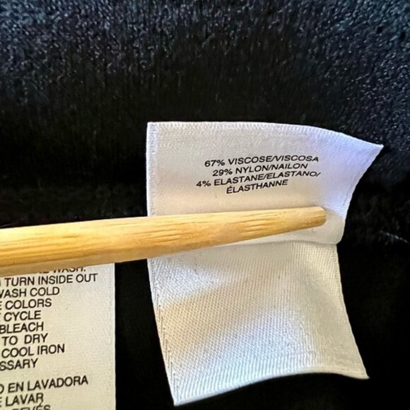 Anne Klein Wide Leg Pull On Black Dress Pants M - Picture 11 of 13